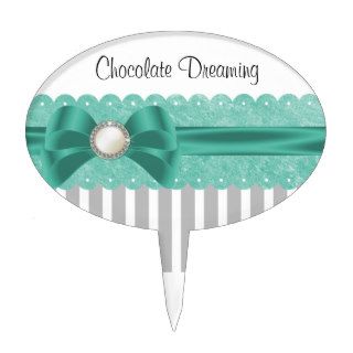 Baby Shower Cake Toppers Ribbon, Bow & Brooch