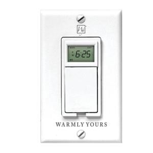 WarmlyYours 120 Volt Timer Floor Warming Control T1033 A