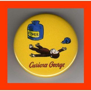 Curious George Ether Humor 2.25 Inch Magnet  Refrigerator Magnets  
