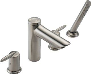 Delta Faucet T4785 SS Grail, Roman Tub with Handshower Trim, Stainless   Tub Filler Faucets  