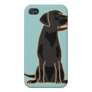 XX  Awesome Black Labrador Retriever Design iPhone 4/4S Cases