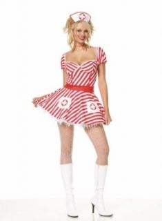 Candy Striper Dress Xl Costume Item   Leg Avenue Adult Sized Costumes Clothing