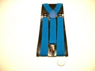 Men's suspenders adjustable 1 inch suspender (Blue) at  Mens Clothing store Apparel Suspenders
