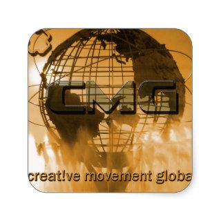 Creative Movement Global Globe Logo Stickers