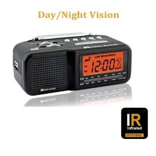 Spysonic Night Vision Clock Radio Hidden Camera with Built In DVR Digital Video Recorder Color High Resolution  Spy Cameras  Camera & Photo