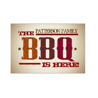 Custom Country BBQ Party is Here Yard Sign