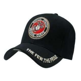 United States US Marines Marine official black baseball cap 