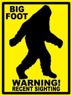 Security Sign   BIG FOOT   WARNING   Recent Sighting   #485 86  Business And Store Signs 