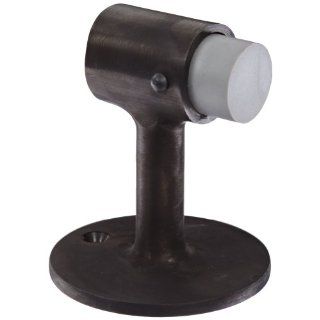 Rockwood 471.10B Bronze Door Stop, #8 x 3/4" OH SMS Fastener with Plastic Anchor, 2 1/2" Base Diameter x 3" Height, Satin Oxidized Oil Rubbed Finish