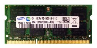 Samsung 8GB (8GBx1) PC3 10600 DDR3 1333MHz CL9 SODIMM Laptop Memory P/N M471B1G73BH0 CH9 Computers & Accessories