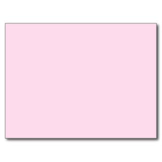 Plain Pink Background Post Cards