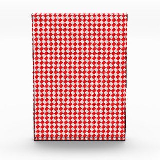 Red Checkered Picnic Tablecloth Background Acrylic Award