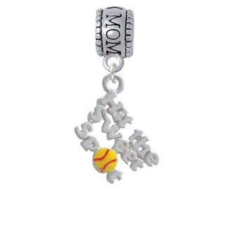 Hit the Sweet Spot with Enamel Softball Mom Charm Bead [Jewelry] Delight Jewelry Delight Jewelry Jewelry