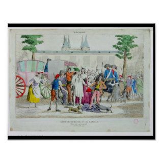 Louis XVI  and his family taken to the Temple Posters