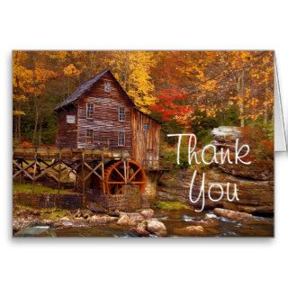 Glade Creek Grist Mill Greeting Cards