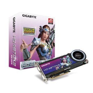 GV R487X2 2GH B Gigabyte Radeon HD 4870 X2 Graphics Card GV R487X2 2GH B Computers & Accessories