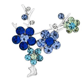 Neoglory Jewelry Wholesale Auden Rhinestones Brooches Wintersweet tree broaches Christmas gift for mother Jewelry