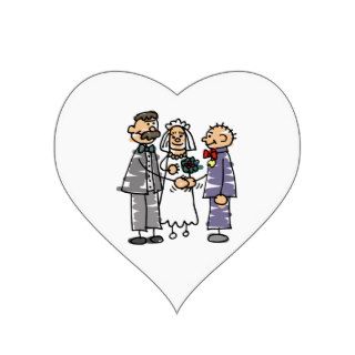 Father Gives Away Bride During Wedding Ceremony We Heart Stickers