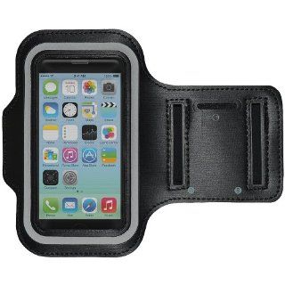 Amzer Sports Workout Armband Case Holder for iPhone 5C   Retail Packaging   Black Cell Phones & Accessories