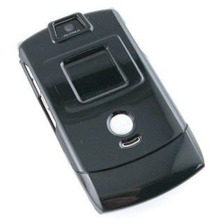 Motorola Razr V3/ V3c Crystal Clip Shell Protective Hard Case Cover Skin   Crystal Smoke Cell Phones & Accessories