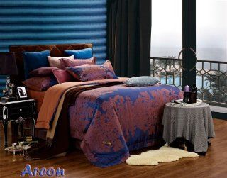Dolce Mela DM473Q Jacquard Damask Luxury Bedding Duvet Covet Set, Queen   Duvet Cover Sets