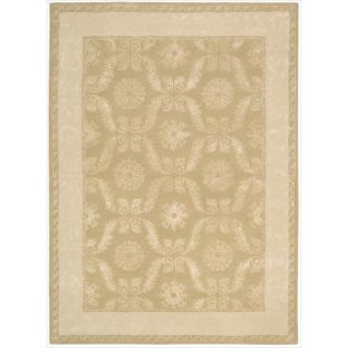 Nourison Hand tufted Symphony Bordered Gold Rug (96 X 13)