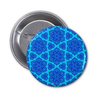Blue Lotus Flower Pattern Pin