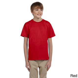 Gildan Gildan Youth Ultra Cotton 6 ounce T shirt Red Size XS (4 6)