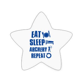 Eat sleep archery stickers