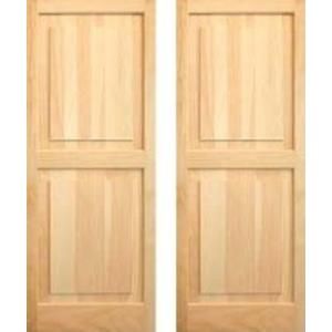 Pinecroft 15 in. x 55 in. Unfinished Raised Panel Shutters Pair SHP55
