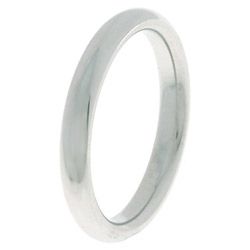 10k White Gold Women's Comfort Fit 3 mm Wedding Band Gold Rings