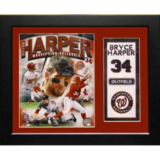 Washington Nationals Bryce Harper 11x14 Deluxe Frame Baseball