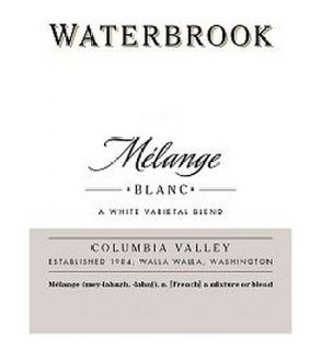 Waterbrook Melange Blanc 2009 750ML Wine