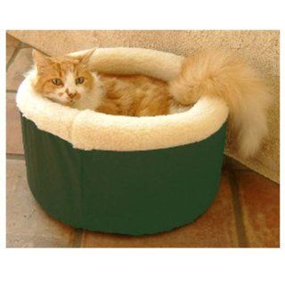 Majestic Pet 20 Inch Cat Cuddler Pet Bed, Green 