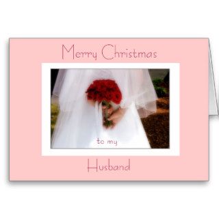 Merry Christmas, to my, Husband Greeting Cards