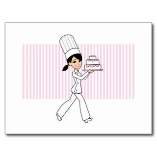 Girl Chef Print Post Cards