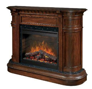 Dimplex Carlyle Burnished Walnut Electric Fireplace Mantel Package   SOP 475 BW   Smokeless Fireplaces