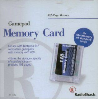 Nintendo 64 Gamepad Memory Card with 492 Page Memory Video Games