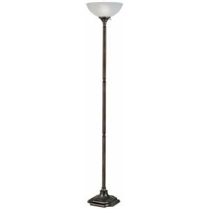 Kenroy Home Wentworth 72 in. Brushed Bronze Torchiere 33053BBZ