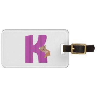 Alphabet Letter K Tags For Luggage
