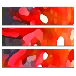 Amy Vangsgard 'Red Sun' 3 panel Art Set Trademark Fine Art Canvas
