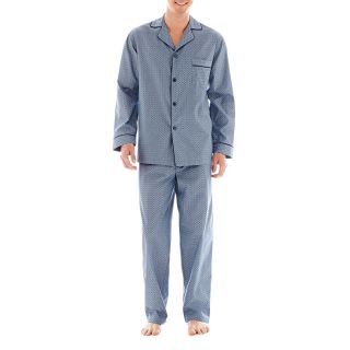 Stafford Premium Pajama Set Big and Tall, Green/Blue, Mens