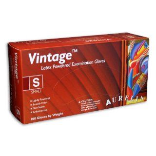 Aurelia Vintage Latex Glove, Powdered, 9.4" Length, 5 mils Thick, Large (Pack of 1000) Industrial Disposable Gloves