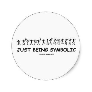 Just Being Symbolic (Dancing Men Substitution) Stickers