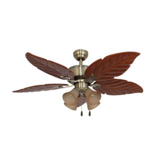 Ecosure St. Andrews 4 light Aged Brass 52 inch Ceiling Fan