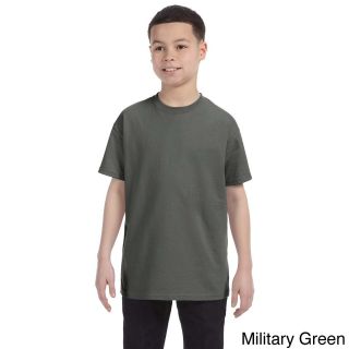 Gildan Gildan Youth Heavy Cotton T shirt Green Size L (14 16)