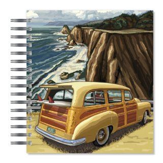 ECOeverywhere Getaway Surf Picture Photo Album, 18 Pages, Holds 72 Photos, 7.75 x 8.75 Inches, Multicolored (PA11802)  Wirebound Notebooks 