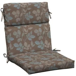 Hampton Bay Blush Botanical High Back Outdoor Chair Cushion DISCONTINUED NB72062B 9D1