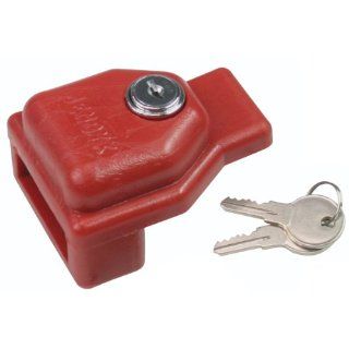 Accuform Signs KDD479 Plastic Glad Hand Trailer Lockout with Built in Key Lock, Keyed Alike, Red Industrial Warning Signs