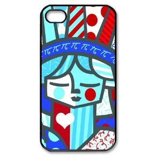 Personalized Romero Britto Hard Case for Apple iphone 4/4s case BB495 Cell Phones & Accessories